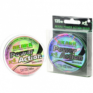 Шнур Akara Power Action X-4 Green 135 м