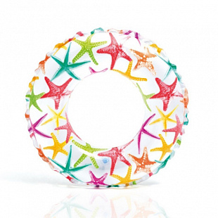 Круг надувной для плавания Intex Lively Print 59230NP Star