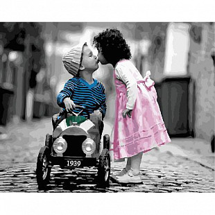 Картина по номерам Picasso Первый поцелуй PC4050370