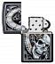 Зажигалка Zippo Skull Clock 29854 black matte