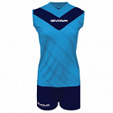Волейбольная форма Givova Kit Muro Kitv05 bluish/blue