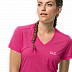 Футболка женская Jack Wolfskin Crosstrail T Women pink peony