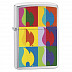 Зажигалка Zippo Abstract Flame Design High Polish Brass 29623