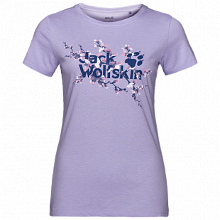 Футболка женская Jack Wolfskin Logo T W true lavender