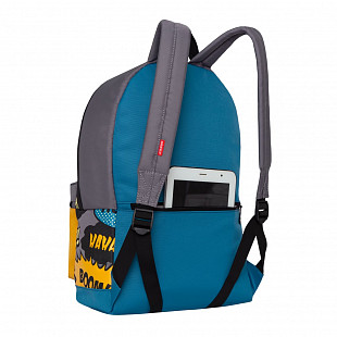 Городской рюкзак GRIZZLY RQ-007-3 /1 grey/blue/yellow