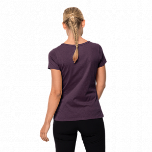 Футболка женская Jack Wolfskin Hana T W aubergine