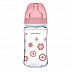 Антиколиковая бутылочка для кормления Canpol babies Easystart NEWBORN BABY с широким горлышком 240 мл., 3 мес.+ (35/217_pin) pink