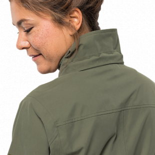 Пальто женское Jack Wolfskin Kimberley Coat woodland green