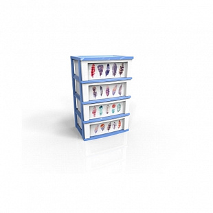 Комод Berossi Serenity 4-х секционный cornflower АС53961000