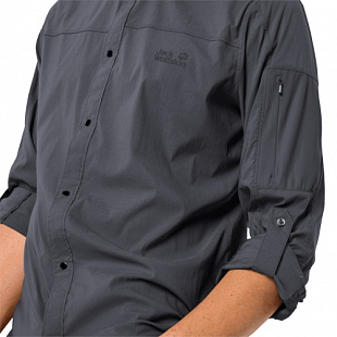 Рубашка мужская Jack Wolfskin Kenovo Ls Shirt M ebony