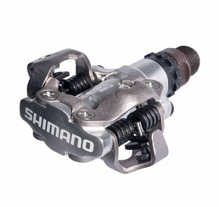 Педали Shimano МТВ PD-M520 SPD без отражателя + шипы SM-SH51 silver 67056