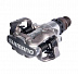 Педали Shimano МТВ PD-M520 SPD без отражателя + шипы SM-SH51 silver 67056 Педали Shimano МТВ PD-M520 SPD без отражателя + шипы SM-SH51 silver 67056