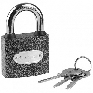 Замок навесной Зубр Закаленная дужка 50 мм Мастер 3712-50