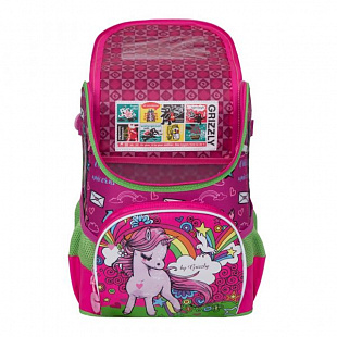 Рюкзак школьный GRIZZLY RA-981-2 /1 fuchsia/honeysuckle