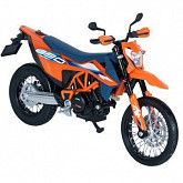 Масштабная модель мотоцикла Maisto 1:18 2023 KTM 690 SMC R 39300 (20-23092) Orange/Dark Blue
