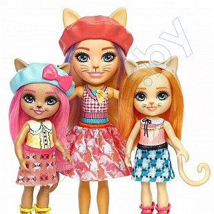 Кукла Enchantimals Семья Сиамских кошек (HCF94 HHC11)