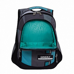 Рюкзак школьный GRIZZLY RU-925-2 /1 blue square
