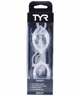 Очки для плавания TYR Velocity, LGV/101 white