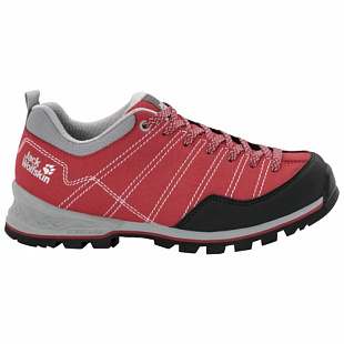 Кроссовки женские Jack Wolfskin Scrambler Low W red / light grey