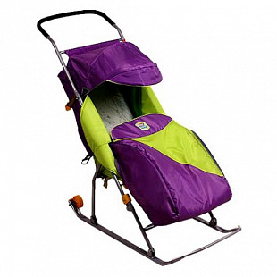 Санки-коляска Nika Тимка 2 purple/green