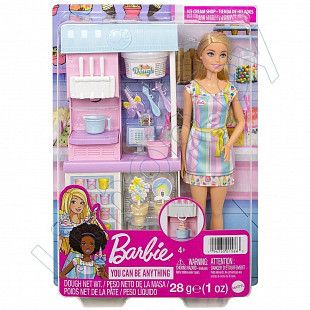 Игровой набор Barbie Магазин мороженого (HCN46)