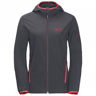 Куртка женская Jack Wolfskin Turbulence Jacket Women ebony