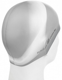 Шапочка для бассейна (плавания) взрослая Mad Wave Multi Adult Big gray/white