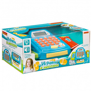 Игровой набор Bondibon "Играем в магазин" с кассовым аппаратом и аксессуарами
