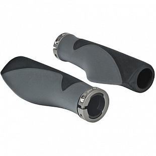 Грипсы анатомические Kellys Wave 2density lockon с заглушками grey ZKE78587