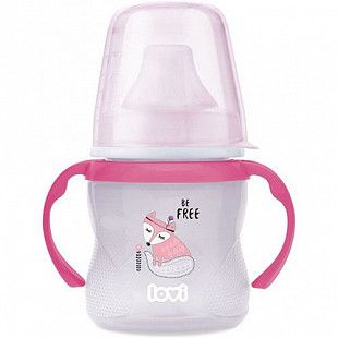 Поильник Lovi Indian Summer Силиконовый носик 150 мл 35/322girl Pink