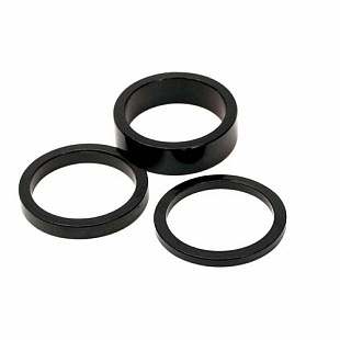 Проставочное кольцо Longus под вынос, Al (28.6/10мм, Black) комплект - 10 шт. 398230