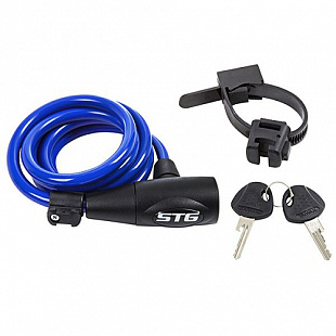 Велозамок STG CL-428 1х150см blue Х83379