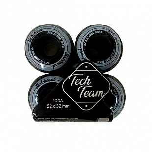 Набор колес для скейтборда Tech Team 52*32 мм 100а black
