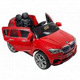 Детский электромобиль RS BMW X5 red (Встроенный планшет MP4)