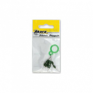 Стопор для поплавка Akara 8х3,5 мм (10 стопоров) Green STA-10G