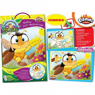 Набор для детского творчества Dalis Раскраска из пластилина Жучок Тимоша МС-104