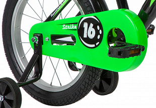 Велосипед Novatrack Strike 16" (2020) 163STRIKE.BKG20 black/green