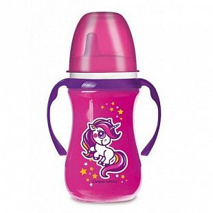 Поильник Canpol babies Easy Start силиконовый носик 6м+ 240 мл (35/202) pink