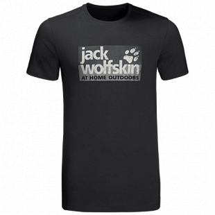 Футболка мужская Jack Wolfskin Logo T M black