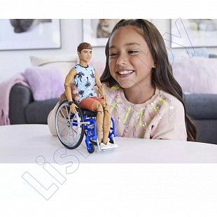 Кукла Barbie Кен в инвалидной коляске (HJT59)