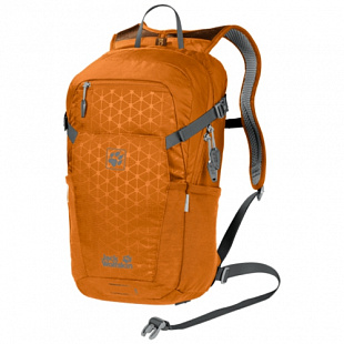 Спортивный рюкзак Jack Wolfskin Alleycat 18 Pack orange grid 2007991-8084