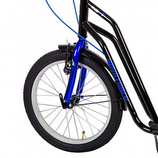 Самокат внедорожный Novatrack City Line Black 18/14" 18STAMPN1CL.BK8