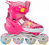 Роликовые коньки Sundays set pink PW-153B-5D Роликовые коньки Sundays set pink PW-153B-5D