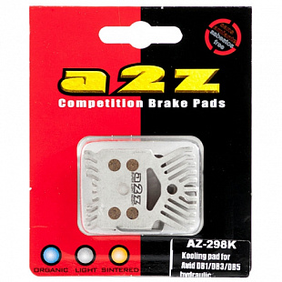 Тормозные колодки A2Z Sintered Kooling pad for Avid DB1/DB3/DB5 hydraulic w/spring, AZ-298KS