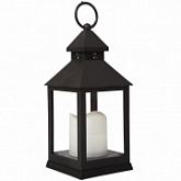 Фонарь декоративный со свечкой Neon Night 10,5х10,5х22,35 см black 513-051