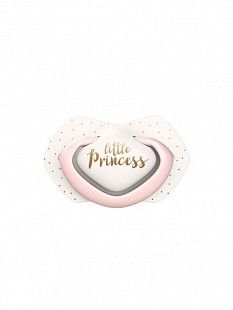 Пустышка Canpol babies Royal Baby Силиконовая Симметричная 0-6 мес., 2 шт. (22/650_pin) pink