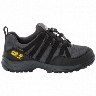 Полуботинки детские Jack Wolfskin Thunderbolt Texapore Low K black / dark grey