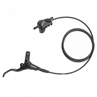 Тормоз Shimano AM396 дисковый гидравлический, передний, black, без ротора, AM396LFURX075