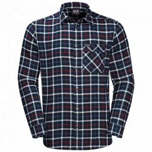 Рубашка мужская Jack Wolfskin Fraser Island Shirt night blue checks