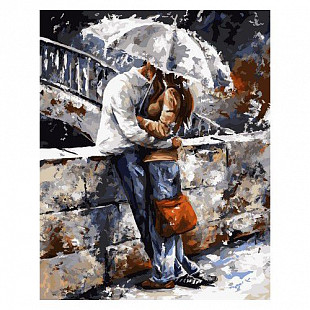 Картина по номерам Picasso В объятьях под дождем PC4050095